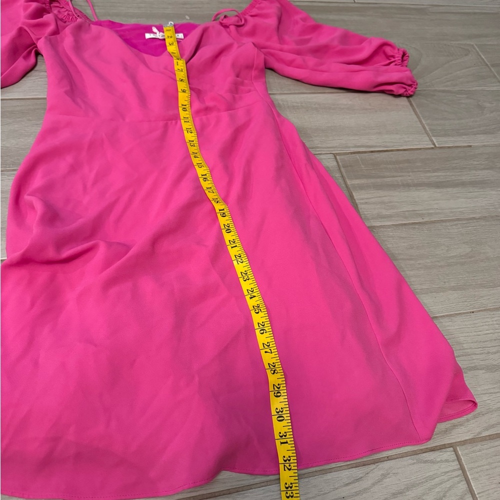 Trina Turk pink puff sleeves mini dress‎ - Picture 10 of 11